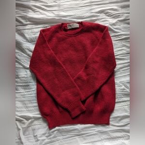 Vintage Peruvian connection red alpaca sweater